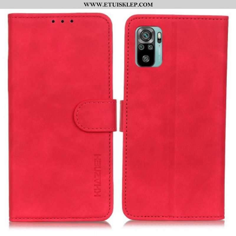 Etui Folio do Xiaomi Redmi Note 10 / 10S Khazneh Efekt Skóry W Stylu Vintage